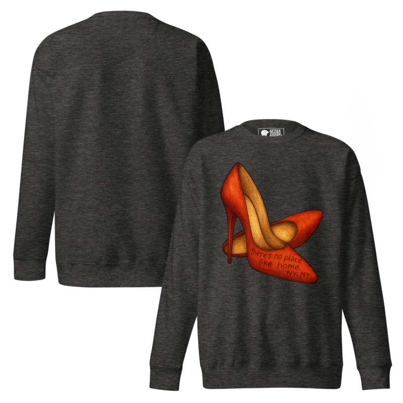 No Place Like New York - Charcoal Unisex Premium Sweatshirt