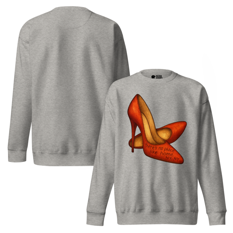 No Place Like New York - Grey Unisex Premium Sweatshirt