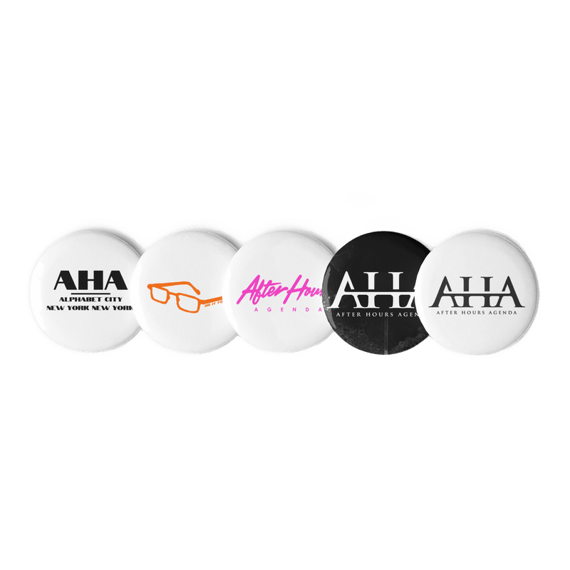 Set (#2) of pin buttons