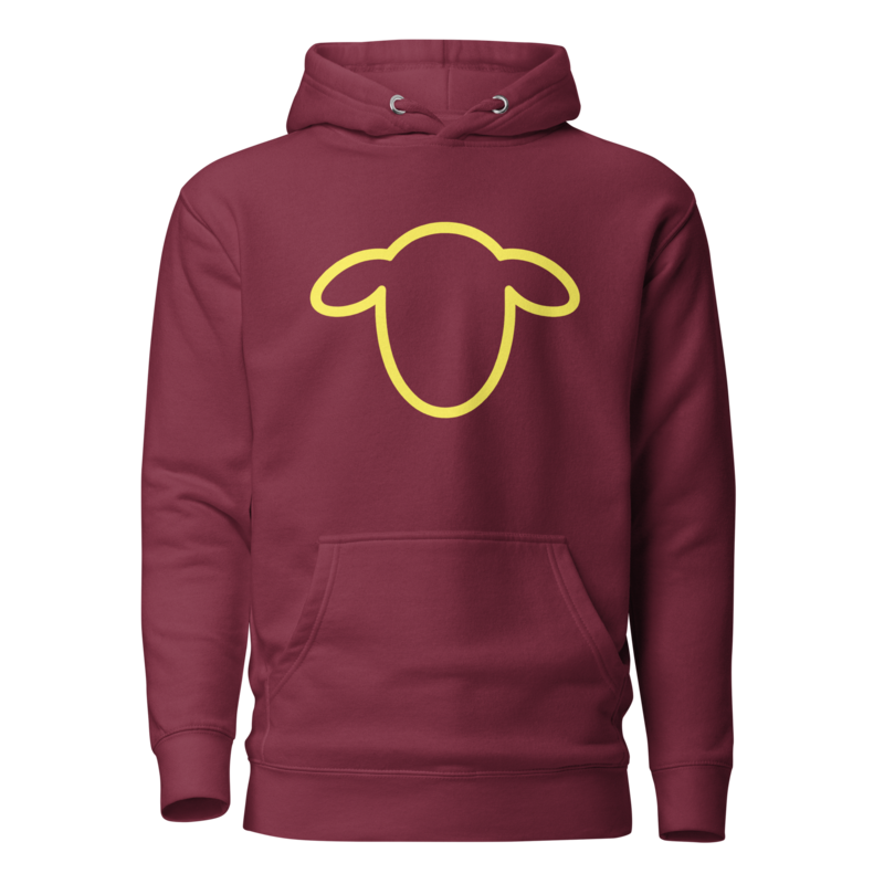 Sheep Min - Maroon Unisex Hoodie