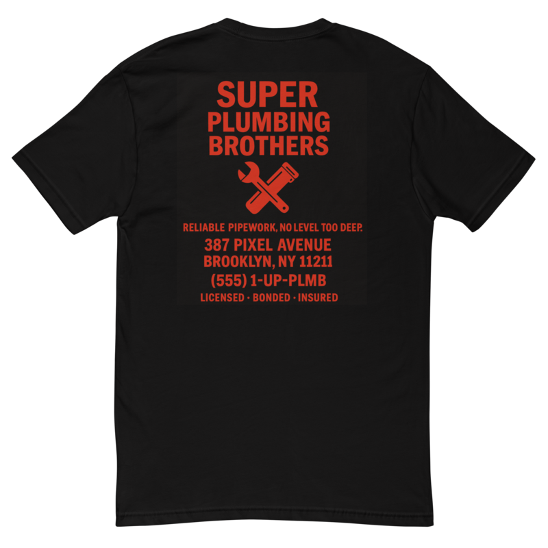 Super Bros - Black Short Sleeve T-shirt
