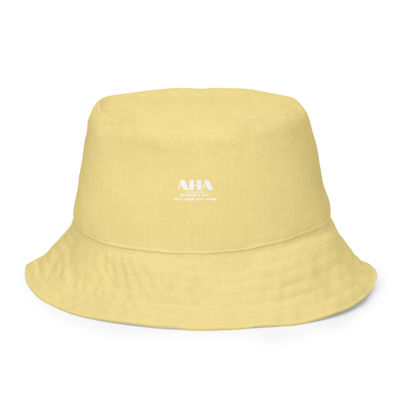 Yellow Reversible Bucket Hat
