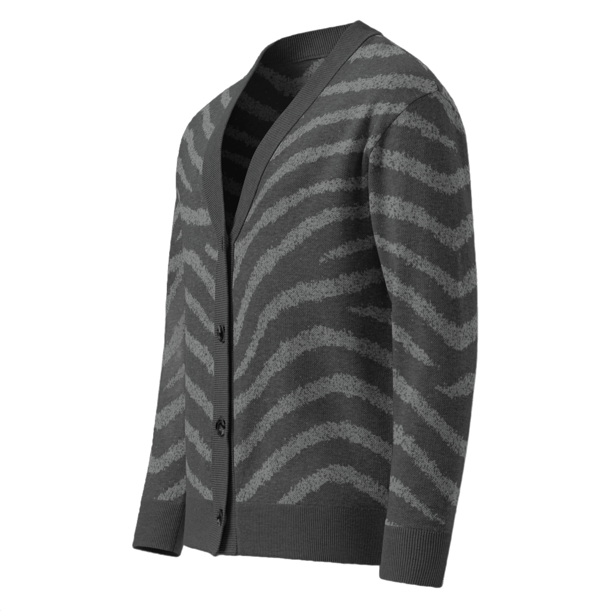 Zebra - Unisex Knitted Cardigan